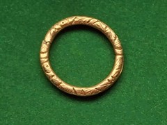 Large Antique Gold Filled SPLIT RING 25mm or 1″ Albertina Watch FOB Finding