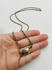 Vintage Style Victorian Elegant Ladies Cottagecore Dainty Hand 18 in Necklace