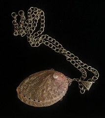 Mermaid Necklace Art Nouveau Siren Abalone Shell Pendant Mermaid Jewelry