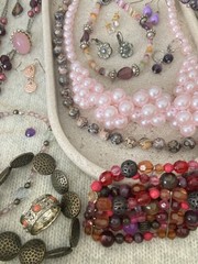 Vintage & Modern Costume Jewelry Lot Curated Collection ALL WEARABLE Purples