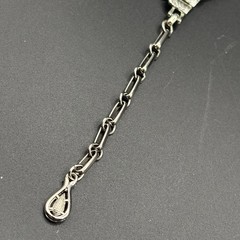 VTG Coro Geometric Cleopatra Silvertone Necklace Adjustable 14-16.5”