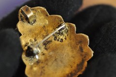 Vintage 935 Silver Brooch/Pendant – Eilat Stone (King Solomon Stone) – 1¾”, 18g