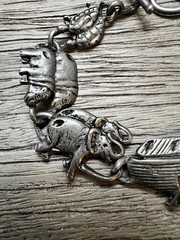 Vintage Silver Tone Noah’s Ark Bracelet 7.5/8 inch Very Good PreOwned Condition