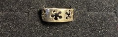 925 Sterling Silver Vintage flower Band Ring Size 6