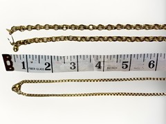 Vintage Lot Of 2 Necklaces Park Lane & Carol Lee Gold Tone
