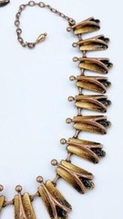 2 Pc Lot of Matisse Renoir Copper Enamel Necklace & Matching Earrings