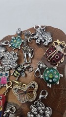 19- Animal,insect, Bird Charms – Parrot Elephant Giraffe Turtle Butterfly Dog ..