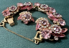 BREATH-TAKING GORGEOUS VINTAGE JULIANA BRACELET EARRINGS SET EXCELLENT CONDITION