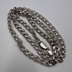 Vintage Heavy 925 Sterling Silver Chain Necklace 62cm 40g Unisex Hallmarked