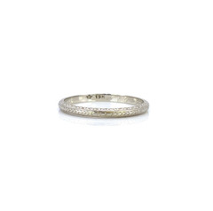 Art Deco Wedding Band, A.M.L. to R.G.P 1929, Size 9.75, 19K
