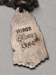 1940s Michigan Football League Championship Sports Charm Bracelet Gold