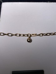 Vintage Mode Art Deco Gold Tone Necklace 50s-70s Unique Leaf