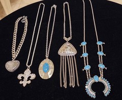 Vintage Mod Silvertone Jewlery Lot Of 37. 5LBS+.17 Signed Monet Avon…