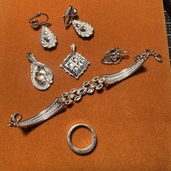 Coleman Black Hills Gold Sterling Silver & Solid 12k Mixed Jewelry Lot Gem 925