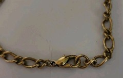 Vintage 90’s Brasstone LEAF & Faux Pearl Pendant 30″ Adjustable Opera Necklace