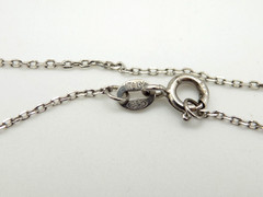 Vintage Sterling Silver Modernist French Horn Pendant Necklace Musician