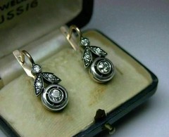 Art Deco Style 2Ct Lab Created Diamond 14K White Gold FN Dangle/Drop Earring
