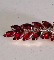 DeLizza & Elster Juliana Brooch Bold Statement Piece 3” Long Big Crystals