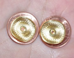 VINTAGE GORGEOUS DIAMOND CUT GOLD FILLED JACKETS FOR EARRINGS USE W ANY STUDS
