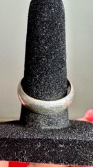 Vintage Nepal 925 Sterling Silver Blue Stone Statement Ring Sz 6 Signed READ