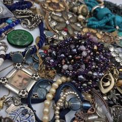 Vtg Now Craft Junk Jewelry Lot Almost 6 Lbs Unique Fun Mix Tangled DIY Repurpose