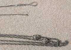 Beautiful SILVER Tone, Vintage ESTATE jewelry lot pendant, necklace, bracelet