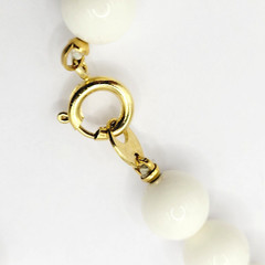 Hand Painted Porcelain Ceramic Pendant Beaded Vintage Necklace 30 Inch Japan