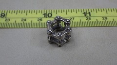 Vintage Sterling Silver .925 Bike Chain Style Bead Punk Steampunk Alternative