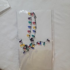 Vintage Necklace Department 56 Christmas Lights Strand 22in Deadstock