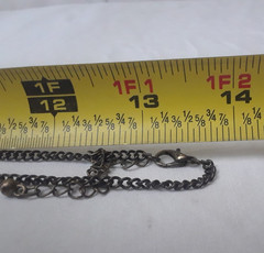 Vintage Pendant Necklace Antique Silver Tone Statement Metal Tassel 28 in