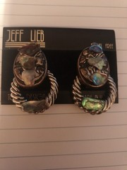 vintage Jeff Lieb Nickel Free clip on ear ring set