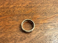 Beautiful Antique 1/20 10k GF Woven Band Ring, 17mm