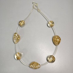Vintage Sobral Necklace Metalique Gold Inclusions Modern Art To Wear