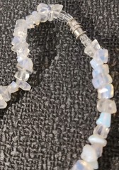 Vintage Opalite Chip Bead Necklace, Approximately 16 Inches. BEAUTIFUL 😍