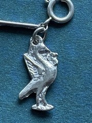 Vintage Sterling Silver Charm Bracelet Classic Retro Dangle Charms 7 Inches Long