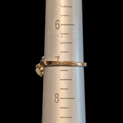 Vintage Toi At Moi Ring Pearls Diamonds 10k Yellow White Gold Estate Retro Gift