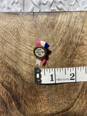 Rare VTG rosette pin back “KEEP YOUR SHIRT ON” 1900’s-1930’s