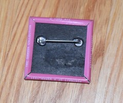 Art Institute of Chicago Museum Pin Button Portrait Woman Surrealism Modern Art