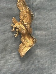 ART NOUVEAU GOLD FIX,STERLING SILVER and MARCASITES DRAGON BROOCH.c1920