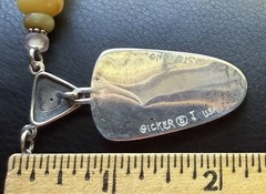 JEREMY GICKER Studio Sterling Silver Multi Stone Bead Fetish Necklace ~ 2006