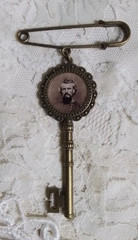 General Nathan Bedford Forrest HIstorical Cameo Brooch, Kilt Pin, Timeless!