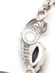 Vintage Sorrento Sterling Silver 925 Hematite Collar Necklace Choker Fine Stone