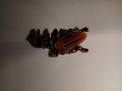 Vtg Charles F. Worth Copper & Bakelite Brooch Bongo Enamel Pin Native Drummer