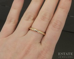 Antique 18k Yellow Gold 2.6mm Smooth Ladies Wedding Band 4.7g p27059