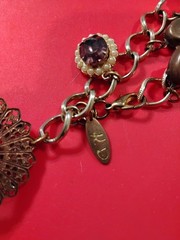 FABULOUS ESTATE KD JUDY LEE PURPLE LAVENDER~AB VTG RS LG BRACELET 😍🔥