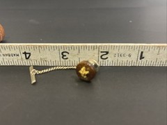 Vintage Antique Tie Pin Starfish Gold Tone With Wood Nautical