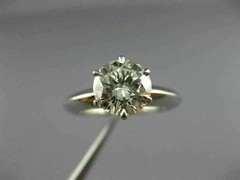 LARGE TIFFANY & CO GIA 1.52CT DIAMOND PLATINUM GOLD ENGAGEMENT RING E VS2 #26497