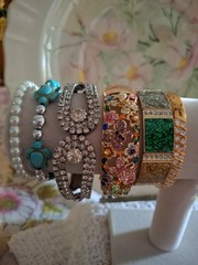 12 Costume Bracelet Lot – All Wearable Bracelets in Great Condition Multicolor