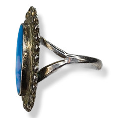 Vintage Southwestern Sterling Silver 925 Turquoise Ring Size 6