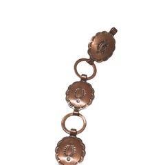 Copper Bracelet 7″ Concho Southwestern Rustic Americana Cowgirl Boho Rodeo VTG